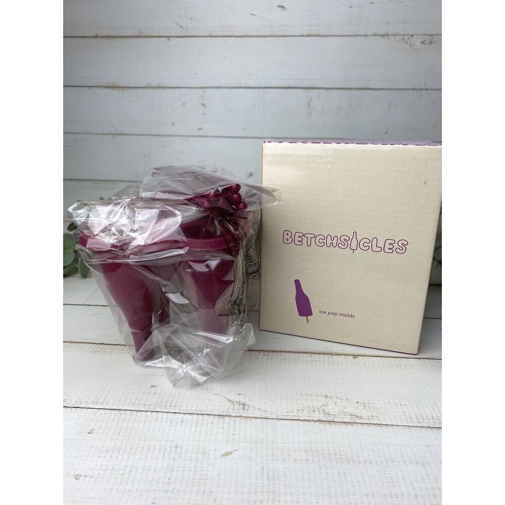 Betchsicles Wine Bottle Popcicle Ice Pop Molds 6 count New!